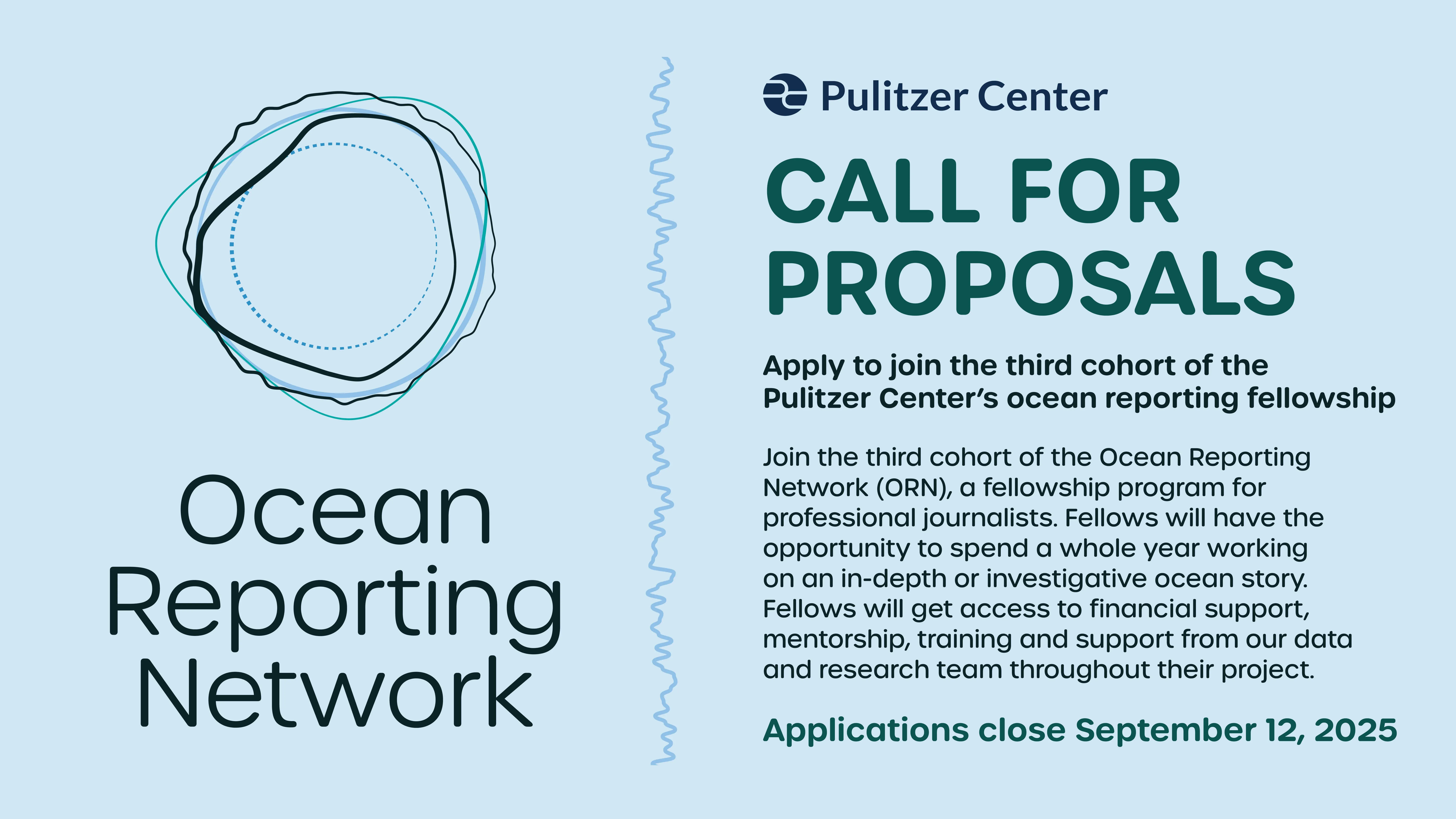 Ocean Reporting Network Call for Proposals 2025-2026